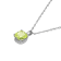 Green And White Cubic Zirconia Platinum Over Silver August Birthstone
Pendant With Chain 6.98ctw