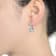 CZ Drop Earrings In Sterling Silver