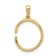 14K Yellow Gold Diamond Letter C Initial Pendant