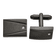 Stainless Steel Brushed and Polished Gun Metal IP with Cubic Zirconia
Cuff Links
