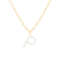 Letter P Initial Cultured Freshwater Pearl 18K Gold Over Sterling Silver
Pendant With  18" Chain
