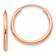 14k Rose Gold Polished 5/8" Endless Tube Hoop Earrings