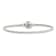 Sterling Silver Round Snake Chain Bracelet With Bead Clasp