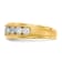 10K Yellow Gold Lab Grown Diamond, SI1/SI2, G H I, Men's Ring