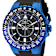 Invicta Aviator 52mm Black Dial Blue Bezel and Accents Black Silicone
Strap Quartz Watch
