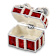 EXCITEMENT Simulated Pearl Red Gift Box Trinket Box