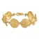 14k Yellow Gold Polished and Textured Sand Dollar, Starfish and Turtle
Link Bracelet