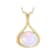 Ethiopian Opal Solitaire Pendant In 18K Gold Over Sterling Silver
