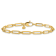14K Yellow Gold Polished Flat Oval Link Bracelet