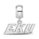 Sterling Silver Rhodium-plated LogoArt Eastern Kentucky University XS
Dangle Bead