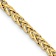 14k Yellow Gold 2.6mm 3-Wire Wheat Link 16 Inch Chain