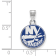 Rhodium Over Sterling Silver NHL LogoArt New York Islanders Enamel Pendant