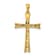 14K Two-tone Gold Diamond Cross Pendant