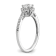 Rhodium Over 14K White Gold Eternal Promise Lab Grown Diamond Halo
Complete Ring 0.76ctw