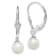 Rhodium Over Sterling Silver 6-7mm Freshwater Cultured Pearl Leverback
Dangle Earrings