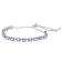 Tanzanite Bolo Tennis Bracelet In Sterling Silver 6.39ctw