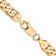 14k Yellow Gold Polished Solid 7.25mm Flat Beveled Curb Link 30 Inch Chain