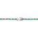Emerald Color CZ Tennis Bracelet In White Rhodium Over Brass