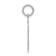 Rhodium Over 14K White Gold Satin Boy Love Charm