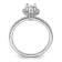 Rhodium Over 14K White Gold Eternal Promise Lab Grown Diamond Halo Ring