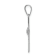 Rhodium Over 14K White Gold 0.01ct Diamond Heart Cross Pendant