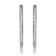CZ Pave Inside-Out Hoop Earrings In Sterling Silver