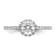 Rhodium Over 14K White Gold Eternal Promise Lab Grown Diamond Halo
Complete Ring 0.76ctw