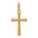 14k Yellow Gold Diamond-Cut X Cross Pendant