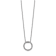 Rhodium Over 10k White Gold 0.25 ctw Diamond Circle Pendant with 18 inch
Cable Chain