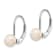 Rhodium Over 14K White Gold 6-7mm Round Freshwater Cultured Pearl
Leverback Earrings