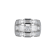 White Cubic Zirconia Platinum Over Sterling Silver Three Row Band Ring 4.62ctw