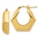 14K Yellow Gold 15/16" Polished Hoop Earrings