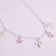 Sterling Silver Polished Enamel Cubic Zirconia Cross and Angels
Children's Necklace