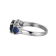 Lab Created Blue Sapphire Platinum Over Sterling Silver September
Birthstone Ring 3.11ctw