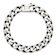 Sterling Silver Antiqued and Satin 10.0mm Curb 8 Inch Chain Bracelet
