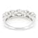 Lab-Grown Diamond Five-Stone Band Ring In 14K White Gold 2.00ctw
