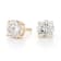 Certified White Lab-Grown Diamond H-I SI 14k Yellow Gold Stud Earrings 2.00ctw