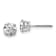 Rhodium Over 14K White Gold 1.25ct. 5.5mm Round G H I True Light
Moissanite Screwback Earrings
