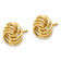 14k Yellow Gold 9.8mm Polished Love Knot Stud Earrings