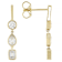 Multi-Shape Lab-Grown Diamond Dangle Earrings In 10K Gold