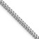 Rhodium Over 14k White Gold 2.3mm Solid Franco Chain
