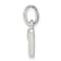 Sterling Silver Letter W with Enamel Pendant