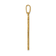 14k Yellow Gold Satin Passion Cross Pendant