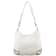 Tods Gommini Textured White Leather Studded Hobo Handbag
