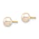 14K Yellow Gold Children's 5-6mm Pink Button Freshwater Cultured Pearl
Stud Earrings