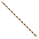 14k Yellow Gold and 14k White Gold Diamond and Garnet Bracelet