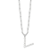 Rhodium Over Sterling Silver 3-5.5mm Freshwater Cultured Pearl LETTER V
18-inch Necklace