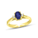 0.45cttw Sapphire and Diamond Ring set in 14k Yellow Gold