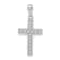 Rhodium Over 14K White Gold Cross Pendant