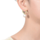 Button Freshwater Pearl Drop Earrings In 14K Gold Over Sterling Silver